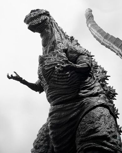 TAMASHII NATIONS - Shin Godzilla - Godzilla [2016] The Fourth ORTHOchromatic Ver., Bandai Spirits S.H.MonsterArts Action Figure in Saudi Arabia