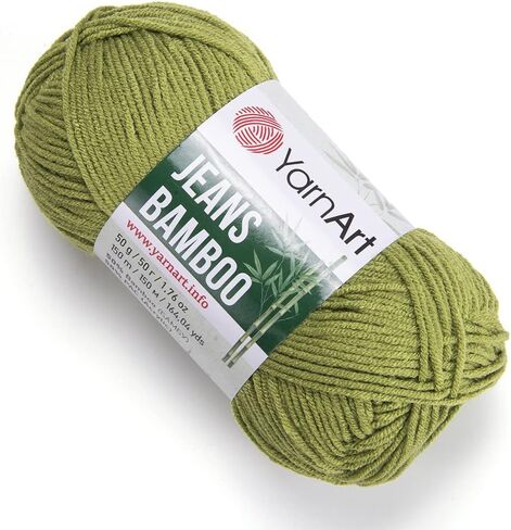 YARNART Bamboo Blend Yarn%50 Bamboo%50 PAC 1 Skein Yarn 1.76 OZ 164 YDS Pack of 1 for SIPRING and Summer Kintting Projects (137) in Saudi Arabia