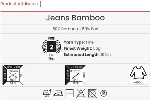 YARNART Bamboo Blend Yarn%50 Bamboo%50 PAC 1 Skein Yarn 1.76 OZ 164 YDS Pack of 1 for SIPRING and Summer Kintting Projects (137) in Saudi Arabia