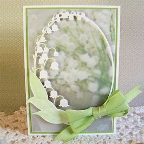 DIY Scrapbooking Artist Lily of The Valley Frame Cutting Dies, Metal Cutting Dies Stencils for Scrapbooking, Card Making, Album Decoration