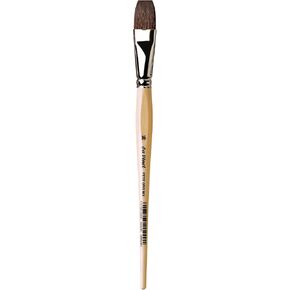 da Vinci Watercolor Series 991 Petit Gris Mix Paint Brush, Flat Russian Blue Squirrel Hair/Synthetic Mix with Lacquered Non-Roll Handle, Size 16 (991-16)