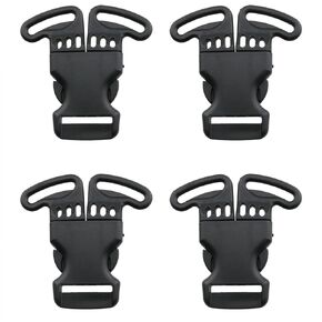 4PCS 25mm Black Split Release Buckle Plastic Split Release Buckle Three-way Snap-on Dining Chair Buckle