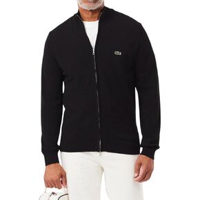 Lacoste Men's Long Sleeve Full Zip Cotton Jersey Sweater