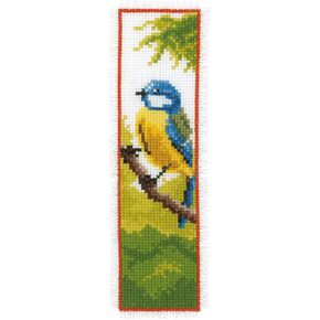 Vervaco Blue Tit Bookmark Cross Stitch Kit