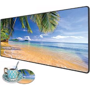 منصات الماوس Mat Pad Pad Pad Pad Mat مع الوقايات ، 31.5 "× 11.8" xxl لوحة المكتب Mouse Mat Mouse كبيرة مع قاعدة غير قابلة للانزلاق وحافة مخيط لعمل ألعاب المكاتب المنزلية ، اقتباس الأزهار BIBLE PERSE PSALM 46: 5