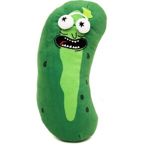 Buckle-Down Dog Toy, Comedy, Plush Squeaker Rick and Morty Pickle Rick Greens, DTPT-RMYR 10" x 3"