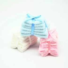 Dollhouse Miniature Towels, 1:12 Bathroom Bath Towel, Mini Face Towel, for Dollhouse Bathroom Furniture Decor (1PCS) (White)
