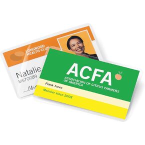 GBC Laminating Sheets, Thermal Laminating Pouches, Badge Size, 7 Mil, HeatSeal UltraClear, 100 Pack (3200016)