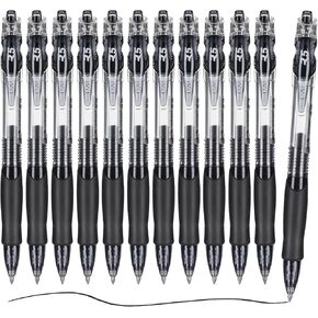 M&G Gel Pens, Blue Ink Gel Pens Fine Point 0.7mm, Retractable Gel Ink Pens Bulk Smooth Writing with Soft Anti-Slip Grip & High-Capacity Ink for Note Taking Office Supplies School Women Men(12 Pack)