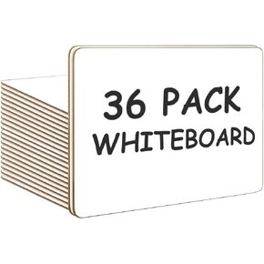 Set of 36 Small White Board Dry Erase Boards Classroom Pack,12 x 9 Inch Double-Sided Whiteboards for Students &Teachers, Small Personal Lapboards Dry Erase for Classroom School Office