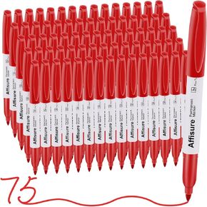 Permanent markers, 100 packs permanent markers bulk, quick drying in one second, waterproof, smooth, not easy to erase, durable, can be marked on glass, tiles and cloth, office supplies …