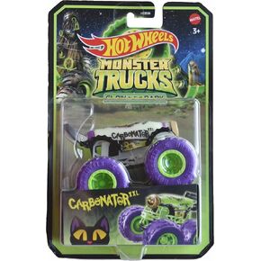 Hot Wheels Monster Trucks Carbonator, Glow in The Dark 1:64 Scale die cast