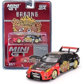 True Scale Miniatures Model Car Compatible with LB-Silhouette Works GT Nissan 35GT-RR Ver.1 “Barong" Mini GT x MIZU 1/64 Diecast Model Car Mini GT MGT00651