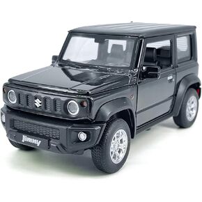 1:24 مقياس 2021 Suzuki Jimny Suv Model Toy Car Metal Diecast Toy ، الأبواب المفتوحة ، الصوت الخفيف ، التراجع ، ألعاب للأولاد ، مجموعة من الرجال ، ديكور المكتب المنزلي ، الأسود