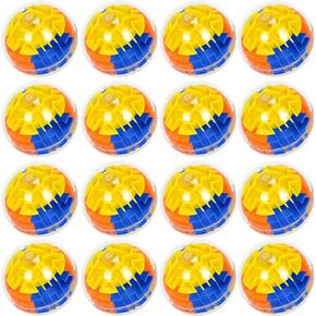 16 Pcs Mini 3D Maze Ball,Gravity Brain Teaser Puzzles for Kids Adult,Mini Mind Puzzle for 3D Maze Ball Hard Challenges Game Lover, for Classroom Prize,Birthday Party Favors Easter Valentines Day Gifts