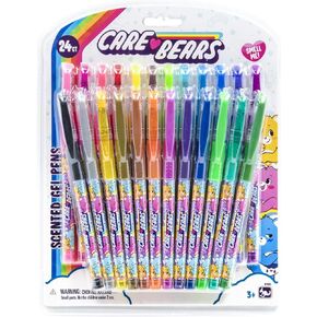 Care Bears 24ct Scented Gel Pen Set – Fun Scented Writing Pens with Vibrant Colors – Perfect for Drawing, School Supplies, Art Projects – Great Gift for Art Lovers, & Care Bears Fans - Pack of 1