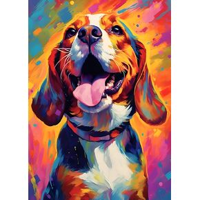 HEIBAGO Animal Diamond Painting Kits for Adults, 5D DIY Parrot Full Drill Round Diamond Art Kits with Colorful Diamond Painting, Diamond Dots Perfect for Home Wall Decor 12x16inch