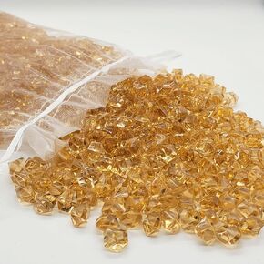 Vase Filler for Home Deco and Centerpieces,Plastic Gold Nuggets for Vases and Table Decoration (Metallic Gold,800 Pieces)