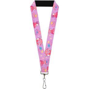Lanyard Turning Red Panda Mei Cloud Poses and Icons Collage Lavender