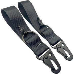 Keychain Wristlet Lanyard Strap Carabiner with Secure Key Ring, Set of 2