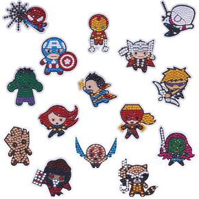 ملصقات لوحة Diamond Art Club DIY ، ملصقات لوحة Marvel Diamond ، 15 Count