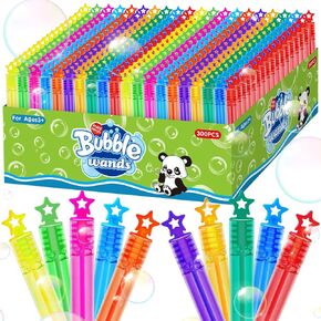 360 Piece Mini Bubble Wands in 10 Colors, Party Favors Bulk for Kids, Themed Birthday, Carnival, Wedding, Classroom Prizes, Summer Outdoor Gifts for Boys Girls, Ideal Goodies Bags Stuffer