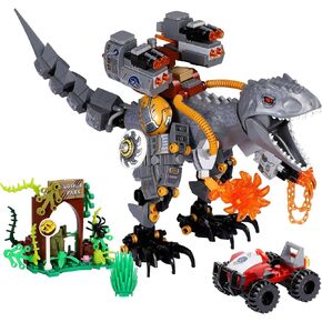 ENJBRICK Dinosaur Building Set for Boys 8-14 Years,Dino Toy for Boys and Girls, with Truck,Baby Dino for Movie Fans Birthday Gifts