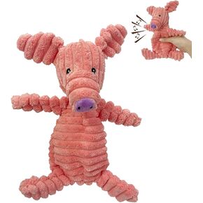 Dog Toy Body Limbs No Stuffing Head Filling Animal Appearance with Soft Squeaker,for Indoor Puppies and Senior Pups Chew and Play (Dog) in Saudi Arabia