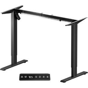 Standing Desk Frame - Standing Desk Legs, Adjustable Desk Frame, Sit Stand Desk Frame, Smart Controller System for 48''-71'' Desk Top,DIY Workstation (Black Frame Only)