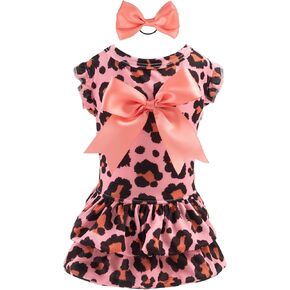 CuteBone Dog Dress Girl Puppy Double Layers Skirt Cat Outfit Pet Clothes for Small Dogs Costume Birthday Gift DR23M