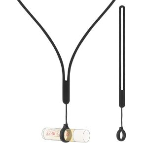 Desing Wish Anti-Lost Silicone Neck Strap Lip Balm Holder and Wrist Lanyard with Non-Slip Silicone Rings