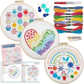 طقم تطريز Craftiloo للمبتدئين Cross Stitch Kits for Beginners Needpoint Kits for البالغين مجموعات التطريز للبالغين Cross Stitch Kit Kit Pridroidery Kit للبالغين الفيل
