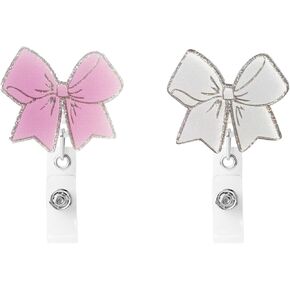 2 Pcs Cat Badge Reel Funny Happy Pills - Retractable ID Holder with Alligator Clip& Nylon Cord | AcrylicClip for Nurse Nurses Office Worker Teacher Student in Kuwait