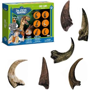 Geoworld Dinosaur Claws Replica Set - Life-Sized 1:1 Scale of 6 Different Predatory Dino Claws - Engaging STEM Learning Toy for Kids Ages 6+
