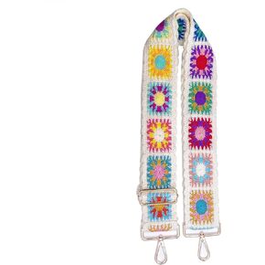 Replacement Purse Straps, 2" Crochet Flower Purse Straps Replacement Wide Adjustable Shoulder Strap for Bag Handbag