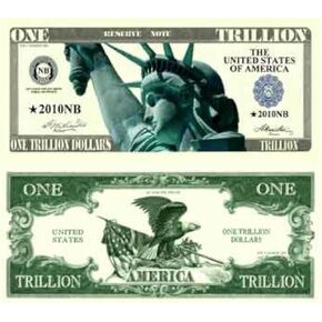 American Art Classics Trillion Dollar Novelty Bill - Pack of 100