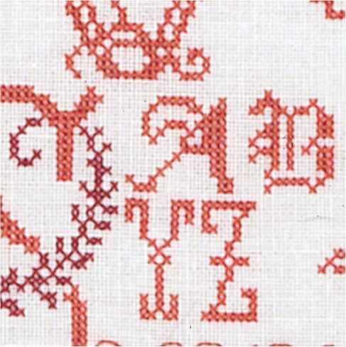 Thea Gouverneur - Counted Cross Stitch Kit - Antique Character Sampler - Aida - 18 count - Embroidery Kit for Adults - DMC Embroidery Threads and other Cross Stitch Supplies Included - 2093A in Kuwait