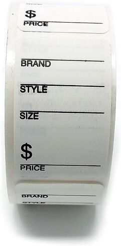 Self Adhesive Shoe Store Labels - Brand, Style, Size & Price Sticker Roll, 500 Pack in Kuwait