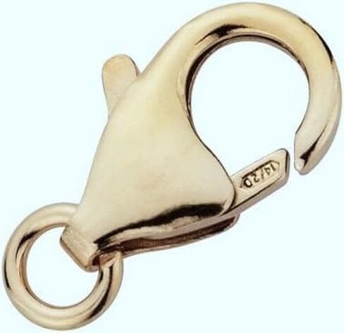 Regal Findings-2 Pieces of 14K Gold Filled Trigger Lobster Clasp (5.0x8.2mm) with 3.5mm Open Jump Ring - Replacement Jewelry Parts and Repairs (2) in Kuwait
