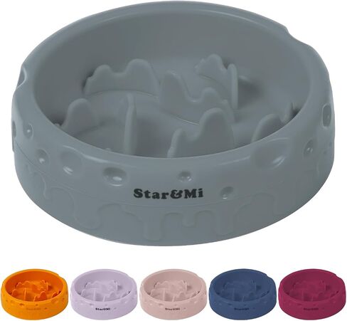 Star&Mi Silicone Slow Feeder Dog Bowls Small Breed Puzzle Bowl for Dogs & Cat with Suction Cups, Non-Slip Design (3.8Cup) in Saudi Arabia