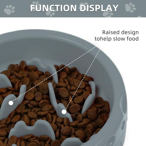 Star&Mi Silicone Slow Feeder Dog Bowls Small Breed Puzzle Bowl for Dogs & Cat with Suction Cups, Non-Slip Design (3.8Cup) in Saudi Arabia