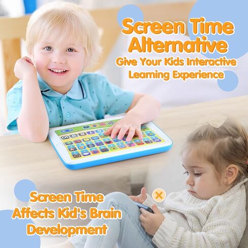Bilingual Spanish & English Learning Toys for Toddlers 1-3, Kids Interactive Learning Tablet, Childrens Alphabet ABC / Words / Numbers / Colors Learning Pad, Education Toy for Babies 24 Month+ in Saudi Arabia