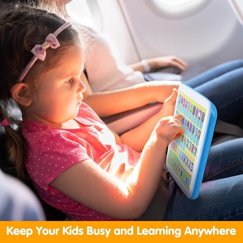 Bilingual Spanish & English Learning Toys for Toddlers 1-3, Kids Interactive Learning Tablet, Childrens Alphabet ABC / Words / Numbers / Colors Learning Pad, Education Toy for Babies 24 Month+ in Saudi Arabia