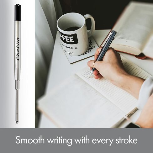 conklin soft ink ballpoint swill ، Black (2 pcs tube) in Kuwait