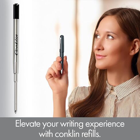 conklin soft ink ballpoint swill ، Black (2 pcs tube) in Kuwait