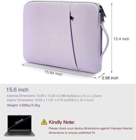 17.3 Inch Laptop Carry Case Sleeve for HP ENVY 17 17t/Pavilion 17/Omen 17, Acer Predator 17, Dell Inspiron 17/Dell G3 G7 17.3, Lenovo Ideapad 17, MSI GS75, 17 in Waterproof Computer Bag with Handle in Saudi Arabia