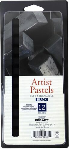 PRO ART Artist Pastel Set Square 12 Black in Kuwait