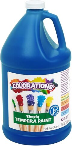 Colorations Simply Tempera Paint, 11 Gallon Set In Vibrant Colors, Matte Finish, Classroom Supplies, Non Toxic, School, Craft, Art Supply Set, Stock Up On Bulk Paints For School in Saudi Arabia