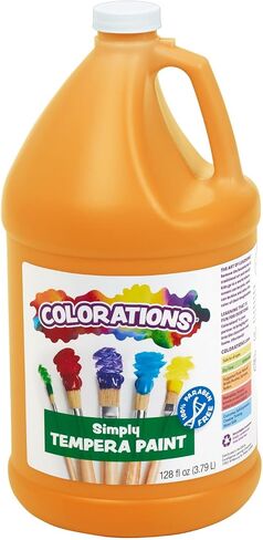 Colorations Simply Tempera Paint, 11 Gallon Set In Vibrant Colors, Matte Finish, Classroom Supplies, Non Toxic, School, Craft, Art Supply Set, Stock Up On Bulk Paints For School in Saudi Arabia