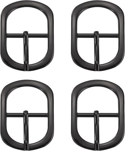 5 Pack Roller Belt Buckle, Single Prong Belt Buckle, Oval Roller Pin Buckle Zinc Alloy for Bag Keychain in Kuwait